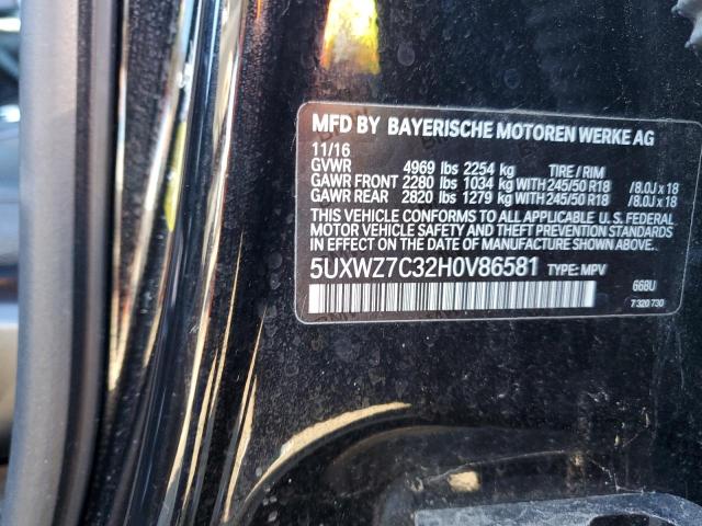 5UXWZ7C32H0V86581 BMW X3 Sdrive28i