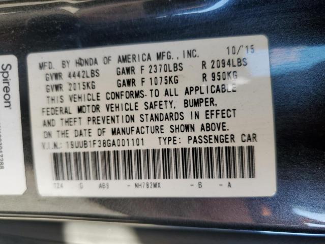 19UUB1F38GA001101 Acura TLX