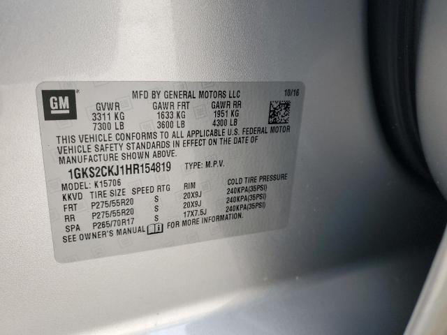 1GKS2CKJ1HR154819 GMC YUKON DENALI