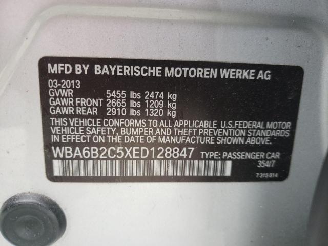WBA6B2C5XED128847 BMW 650 I Gran Coupe