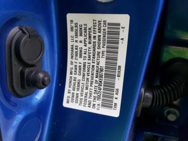 19XZE4F95KE007901 Honda Insight Touring