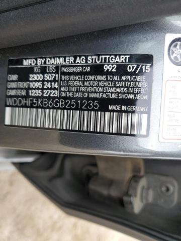 WDDHF5KB6GB251235 Mercedes-Benz E 350