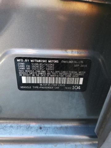 ML32F3FJ7HHF13628 Mitsubishi Mirage G4 Es