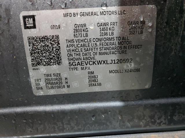 5GAEVCKWXLJ120592 Buick Enclave Avenir