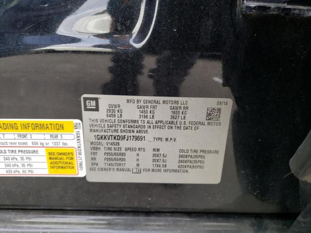 1GKKVTKD9FJ179691 GMC Acadia Denali