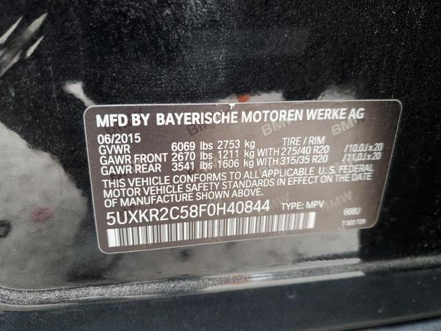 5UXKR2C58F0H40844 BMW X5 Sdrive35i