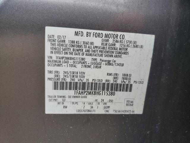 1FAHP2MK8HG115380 Ford Taurus Police Interceptor