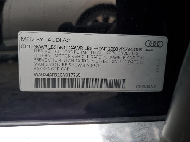 WAU34AFD2GN017765 Audi A8 L Quattro
