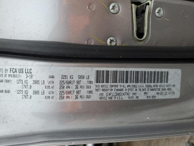 1C4PJLCBXKD147741 Jeep Cherokee Latitude