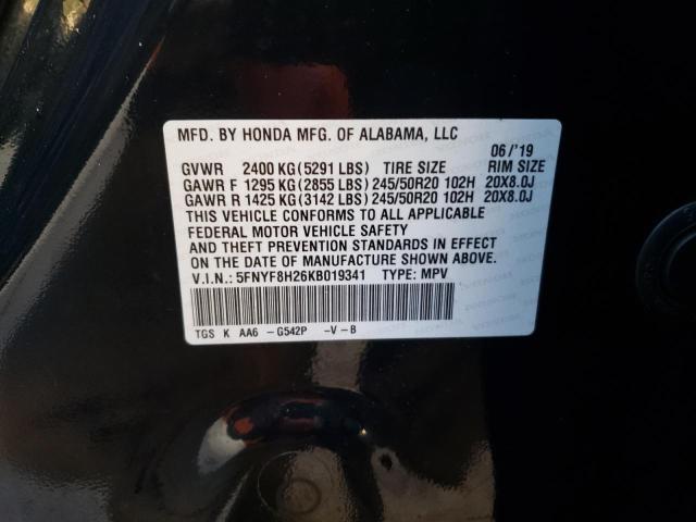 5FNYF8H26KB019341 Honda Passport Sport
