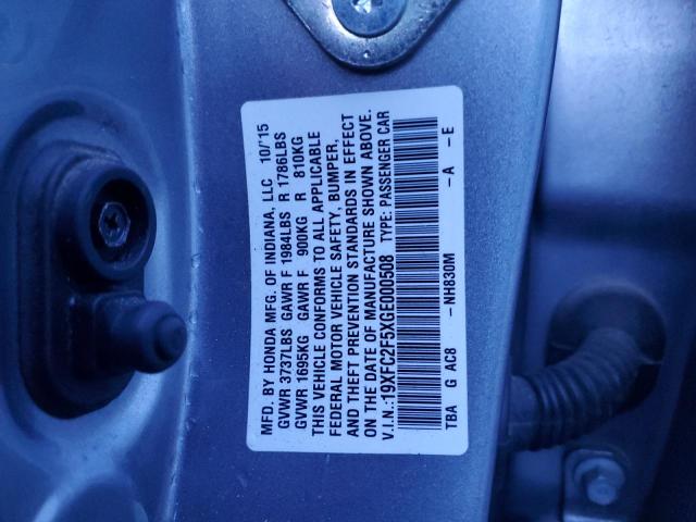19XFC2F5XGE000508 Honda Civic Lx