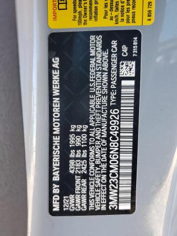 3MW23CM06N8C49926 BMW 230I