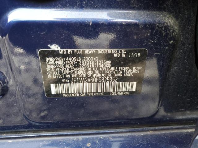 JF1VA2V60H9825352 Subaru Wrx Sti