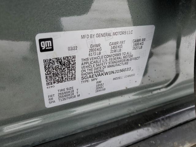 5GAEVAKW1NJ156033 Buick Enclave Essence