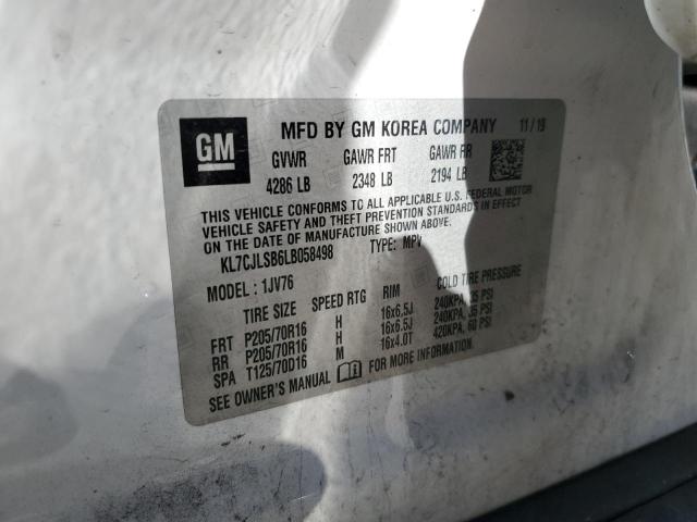 KL7CJLSB6LB058498 Chevrolet TRAX 1LT