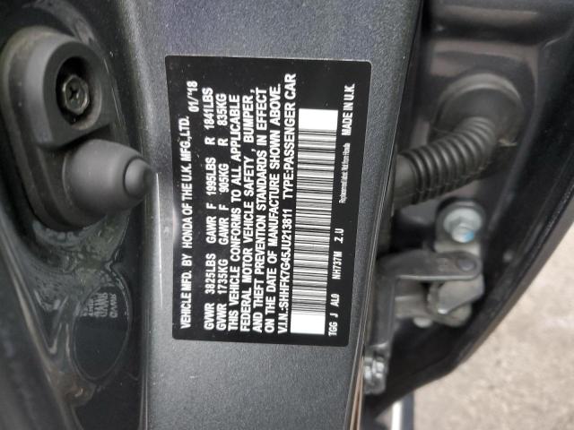 SHHFK7G45JU213811 Honda Civic Sport