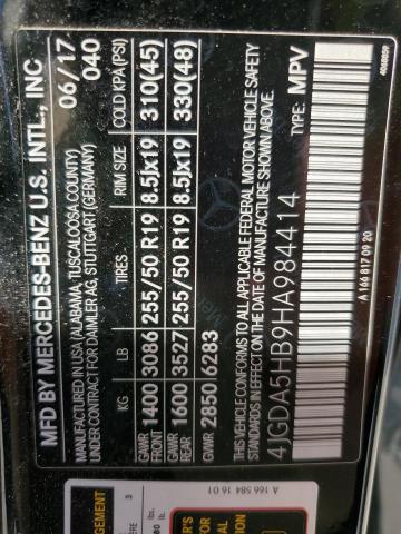 4JGDA5HB9HA984414 Mercedes-Benz Gle 350 4matic