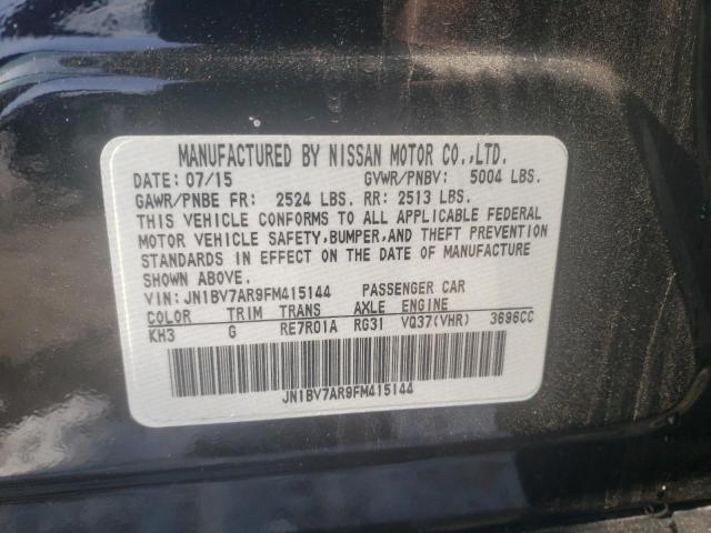 JN1BV7AR9FM415144 Infiniti Q50 BASE