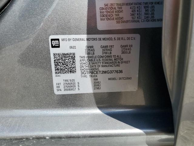 3GTP8CET2MG377636 GMC Sierra C1500 Elevation