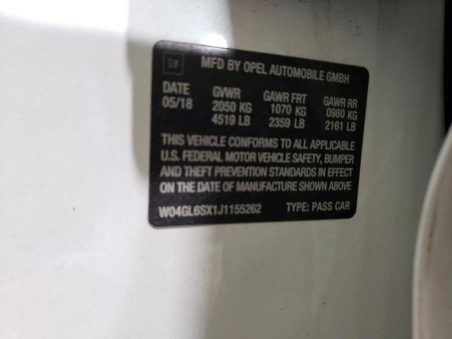 W04GL6SX1J1155262 Buick Regal Preferred