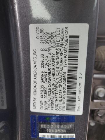 1HGCV1F31LA059595 Honda Accord Sport