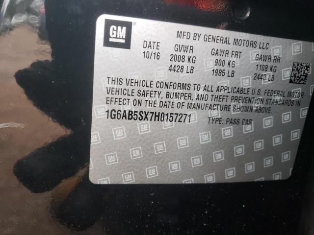 1G6AB5SX7H0157271 Cadillac ATS LUXURY