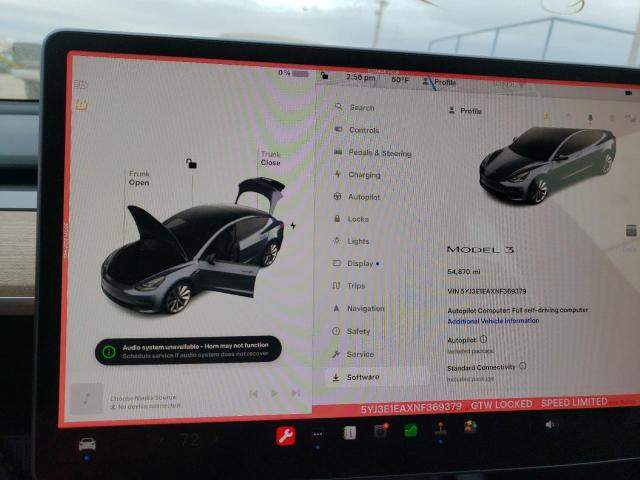 5YJ3E1EAXNF369379 Tesla MODEL 3