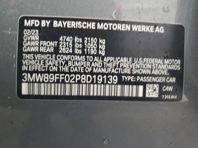 3MW89FF02P8D19139 BMW 330XI