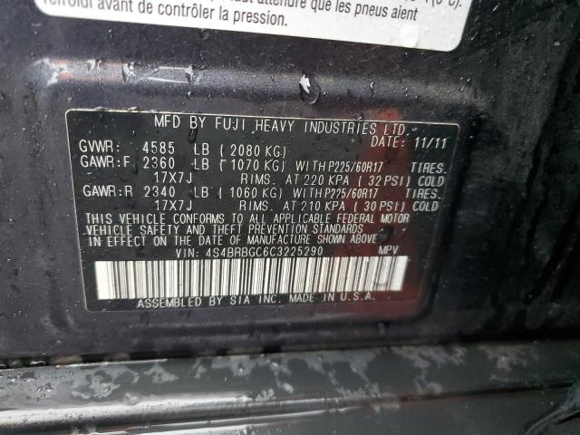 Auction sale of the 2012 Subaru Outback 2.5i Premium , vin: 4S4BRBGC6C3225290, lot number: 182948743
