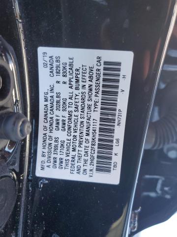 2HGFC2F83KH541117 Honda Civic Sport
