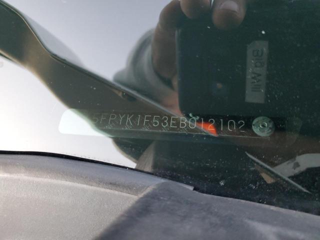 5FPYK1F53EB012102 Honda Ridgeline Rtl