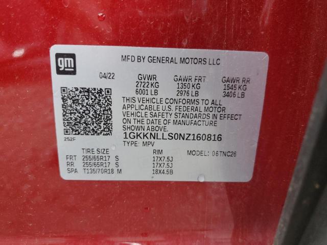 1GKKNLLS0NZ160816 GMC Acadia At4