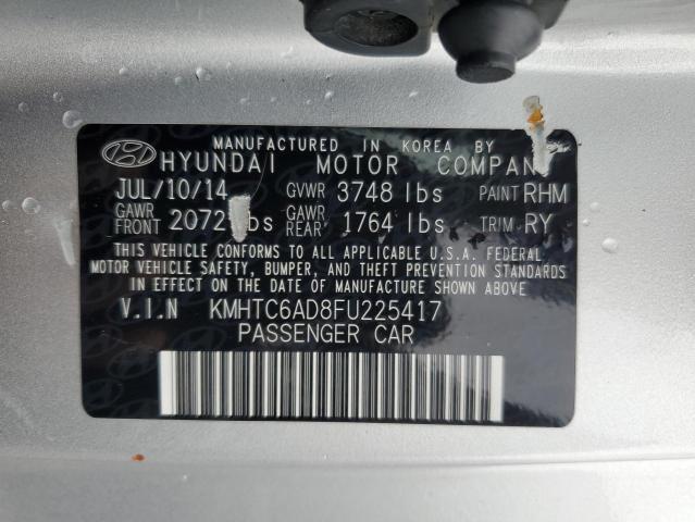 KMHTC6AD8FU225417 Hyundai Veloster