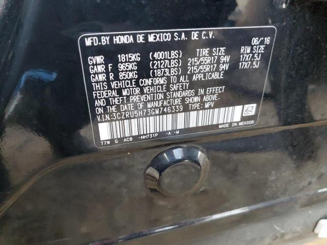 3CZRU5H73GM746339 Honda Hr-v Exl