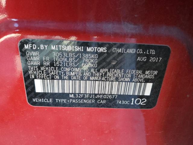 ML32F3FJ1JHF02677 Mitsubishi Mirage G4 Es
