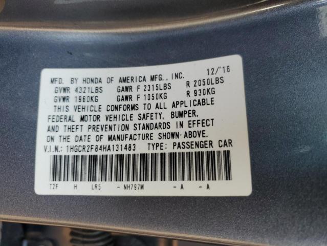 1HGCR2F84HA131483 Honda ACCORD EXL