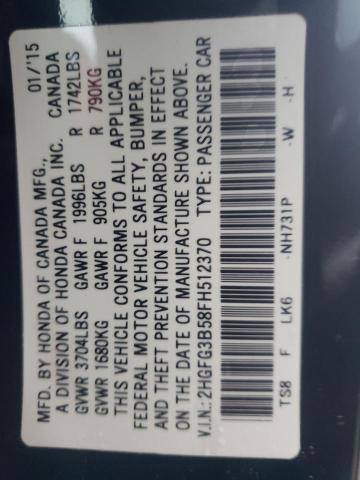 2HGFG3B58FH512370 Honda Civic Lx