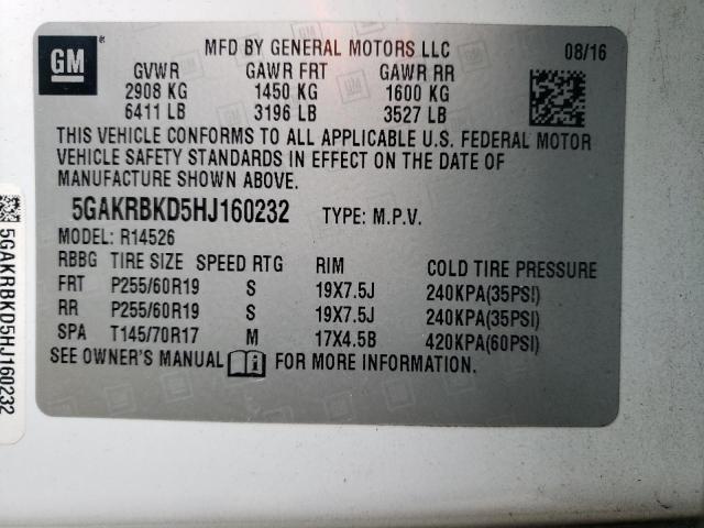 5GAKRBKD5HJ160232 Buick Enclave