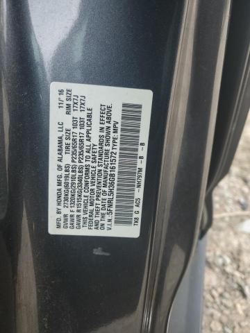 5FNRL5H36GB161572 Honda ODYSSEY SE
