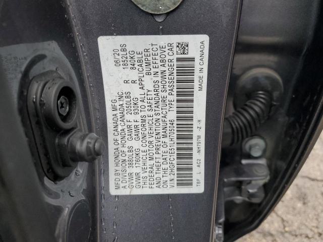 2HGFC1E51LH705046 Honda CIVIC SI