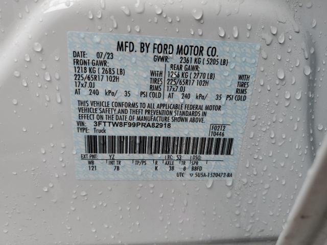3FTTW8F99PRA82918 Ford Maverick Xl