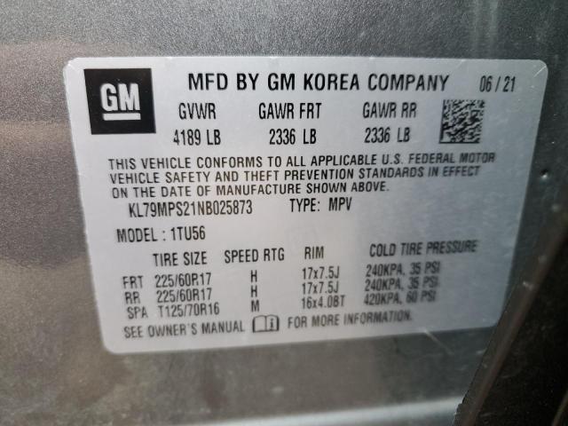 KL79MPS21NB025873 Chevrolet Trailblazer Lt