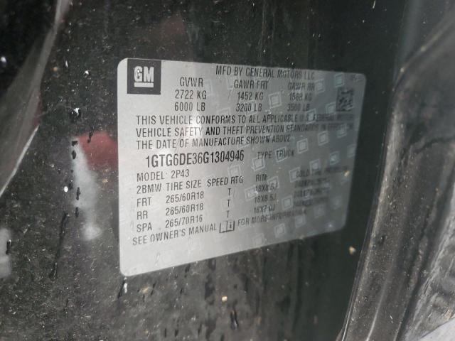 1GTG6DE36G1304946 GMC CANYON SLT