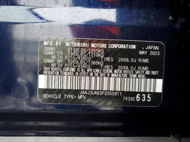 JA4J3UA83PZ055811 Mitsubishi Outlander Se
