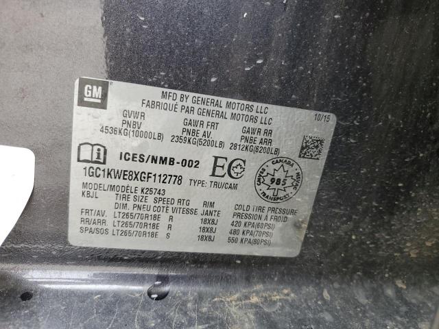Chevrolet Silverado K2500 Heavy Duty Ltz 2016 1GC1KWE8XGF112778 Image 13