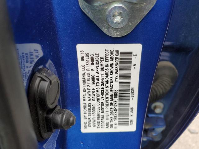 19XZE4F12KE010863 Honda Insight Lx