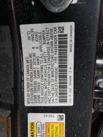 2HGFE2F51PH559042 Honda Civic Sport