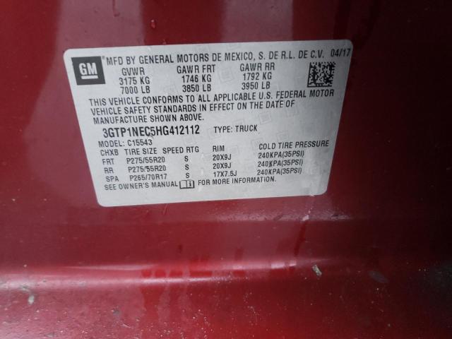 3GTP1NEC5HG412112 GMC Sierra C1500 Slt