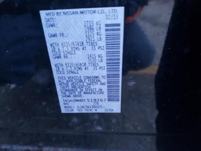 5N1AL0MN8FC519267 Infiniti QX60