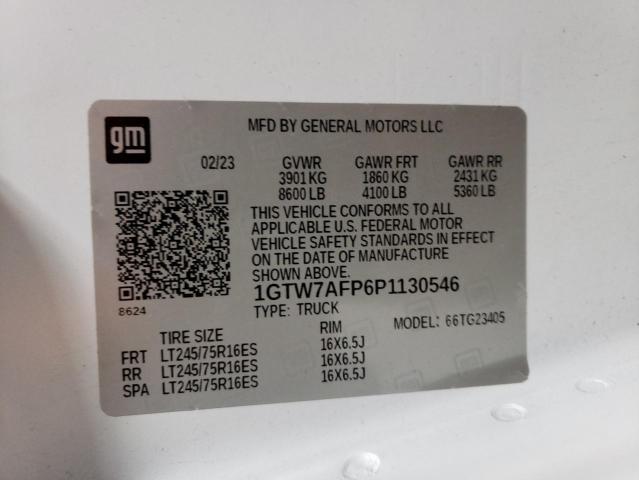 1GTW7AFP6P1130546 GMC Savana G2500
